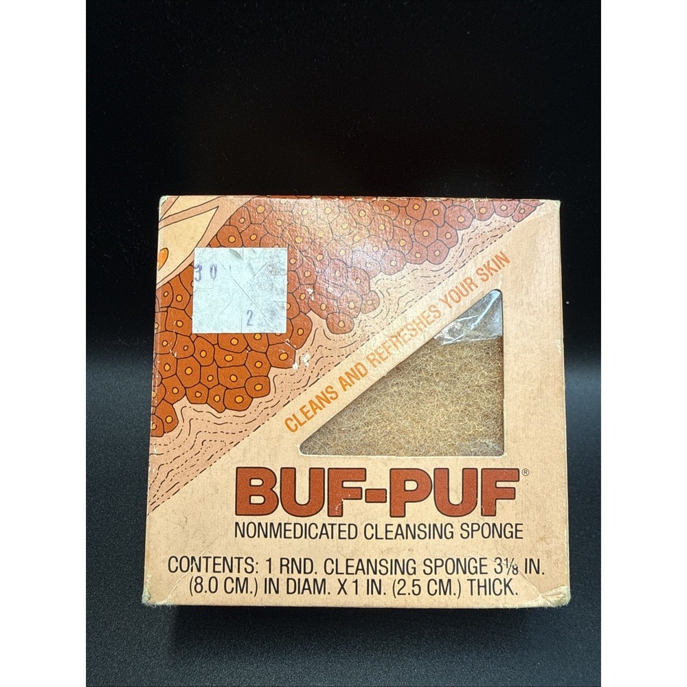 Vintage New Old Stock BUF PUF‎ Non medicated Cleansing Sponge 3M